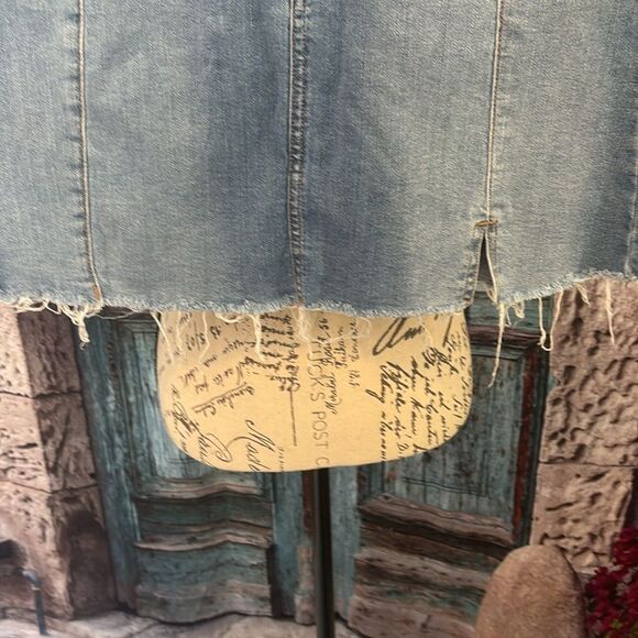 Wonder Nation raw hem denim mini skirt, size XL, good condition - Picture 6 of 12